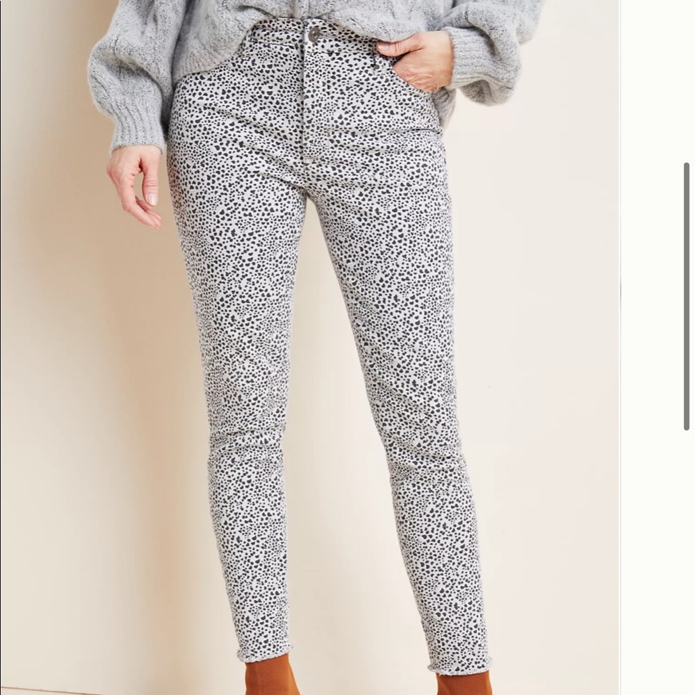 Ella Moss Pebble Print High Rise Skinny Ankle - Picture 3 of 10